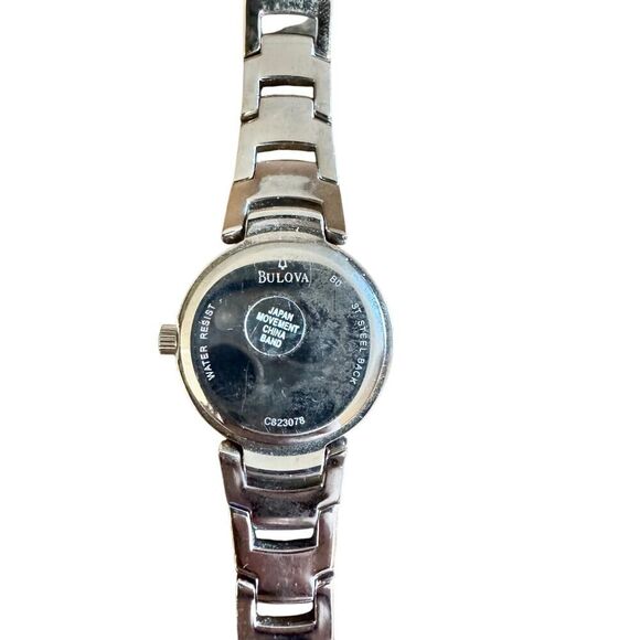 Caravelle by Bulova Women's Two-Tone Stainless Steel Silver Diamond Watch - Picture 10 of 10